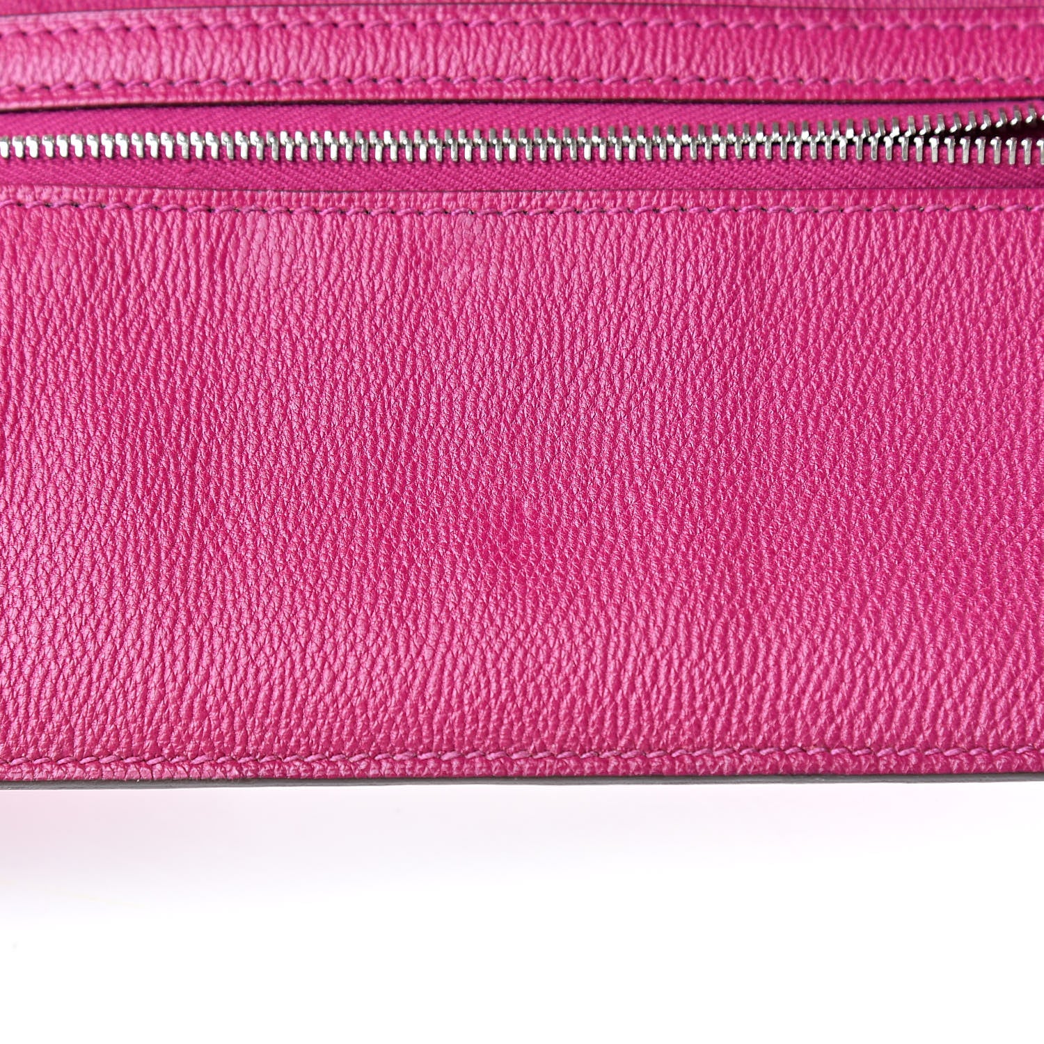 Hermes Shiny Alligator Bearn Wallet Rose Scheherazade 8 of 10