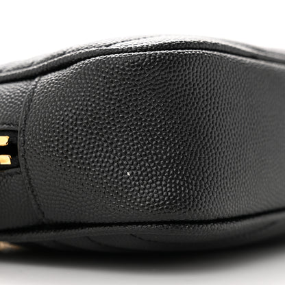 Saint Laurent Grain De Poudre Matelasse Monogram Mini Lou Camera Bag Black 9 of 13