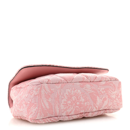 Versace Baroque Jacquard Quilted Small Medusa Shoulder Bag Baby Pink 4 of 11