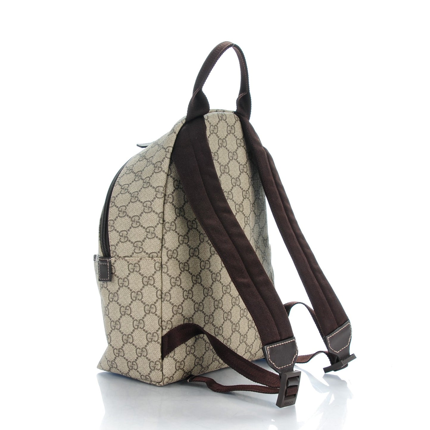 GG Supreme Monogram Margaux Calfskin Childrens Day Backpack Beige Ebony Cocoa Dark Chocolate