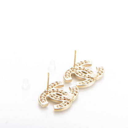 Chanel Pearl CC Earrings Gold 3 of 5