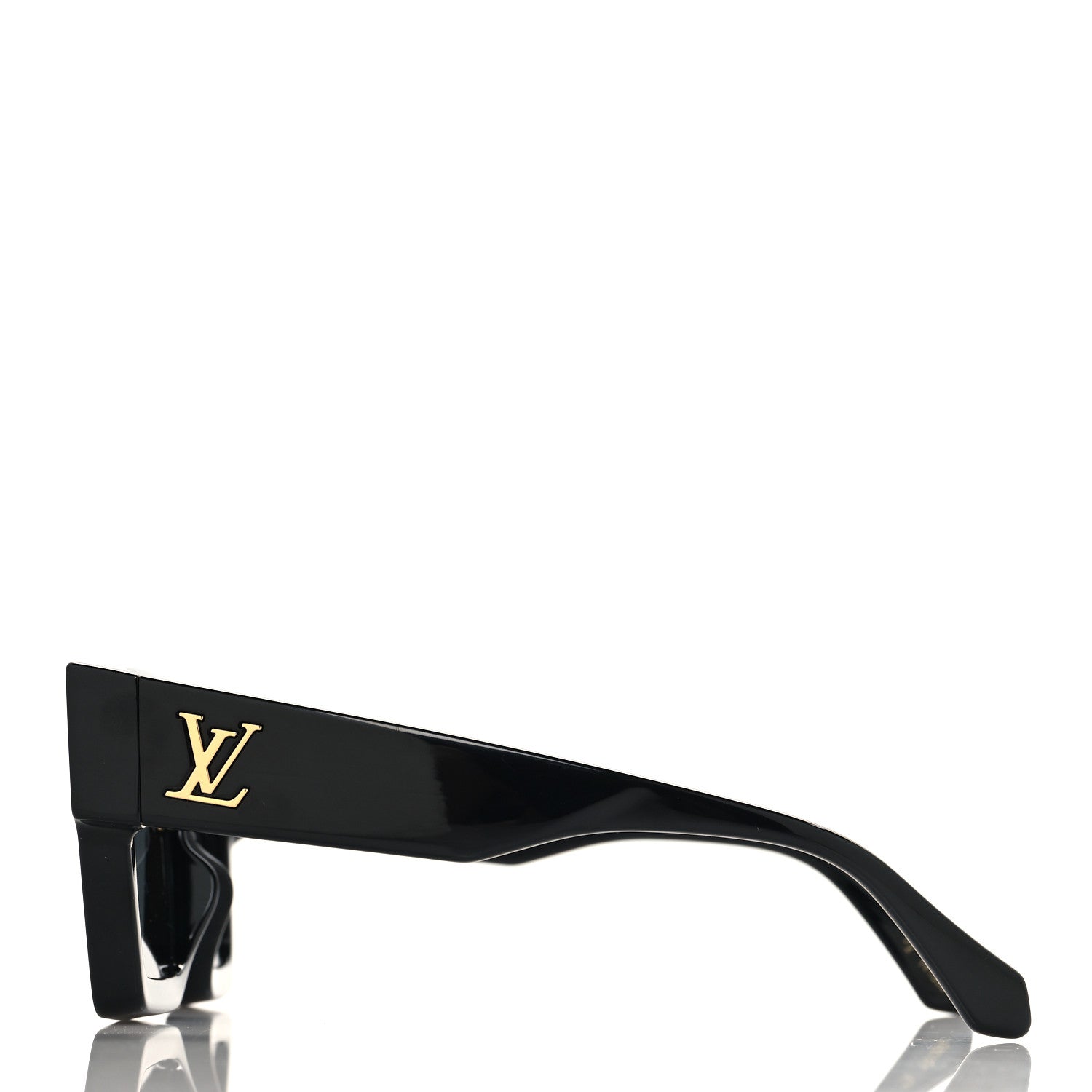 Louis Vuitton Acetate Swarovski Crystal Cyclone Sunglasses Z1578W Black 3 of 7