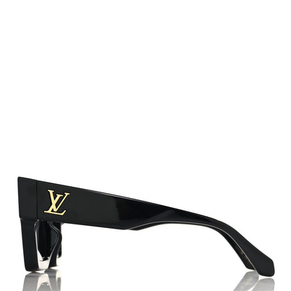 Louis Vuitton Acetate Swarovski Crystal Cyclone Sunglasses Z1578W Black 3 of 7