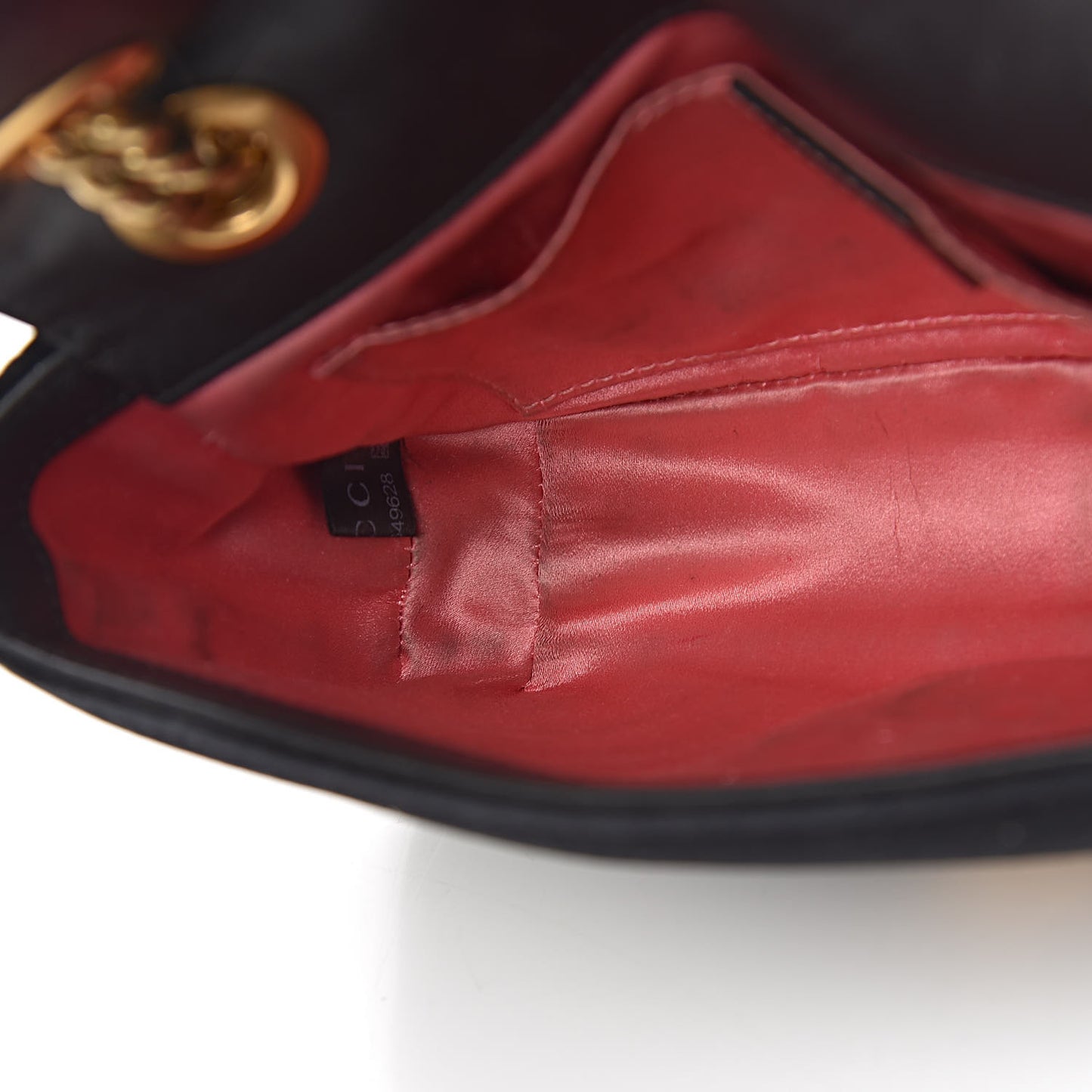 Velvet Matelasse Mini GG Marmont Shoulder Bag Black