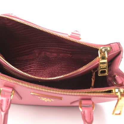 Prada Saffiano Mini Galleria Double Zip Tote Tamaris 5 of 21