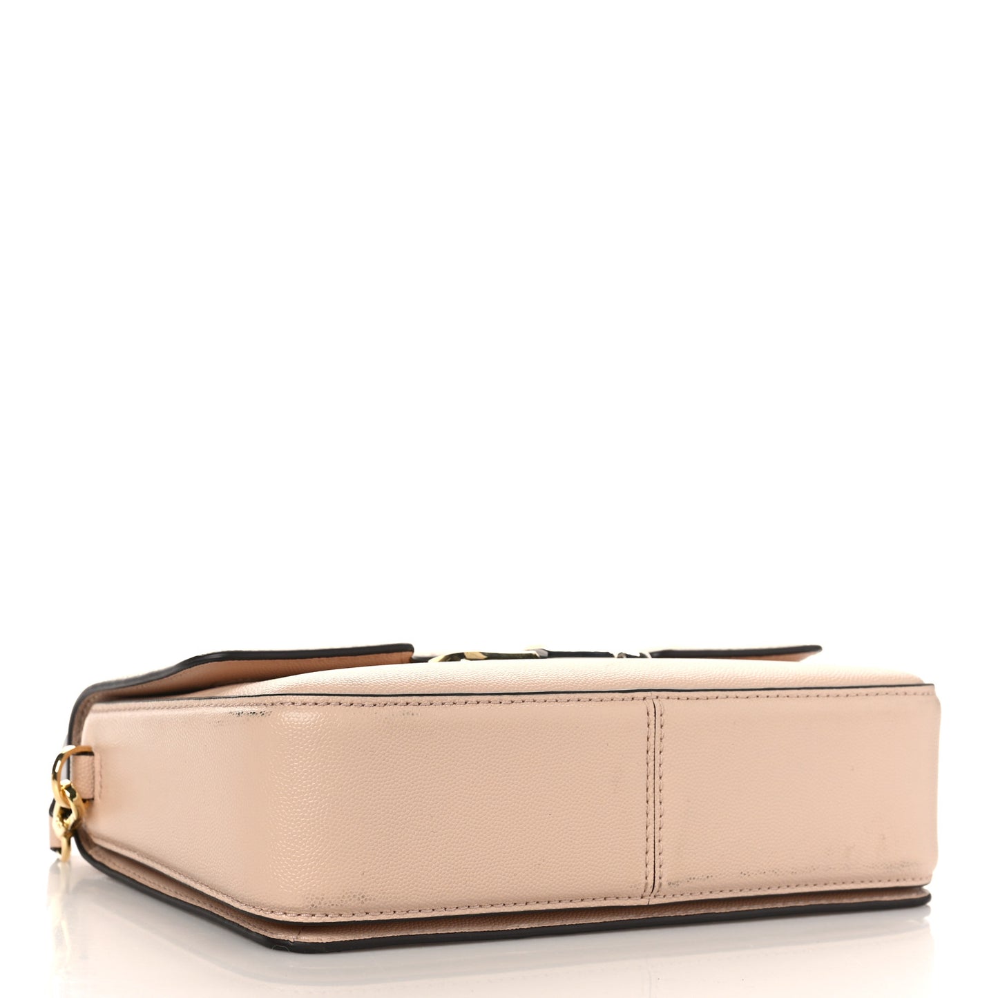 Textured Calfskin The J Link Shoulder Bag Apricot Beige