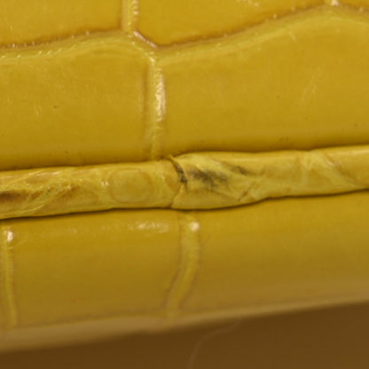 Christian Dior Crocodile Large Diorissimo Yellow 19 of 19