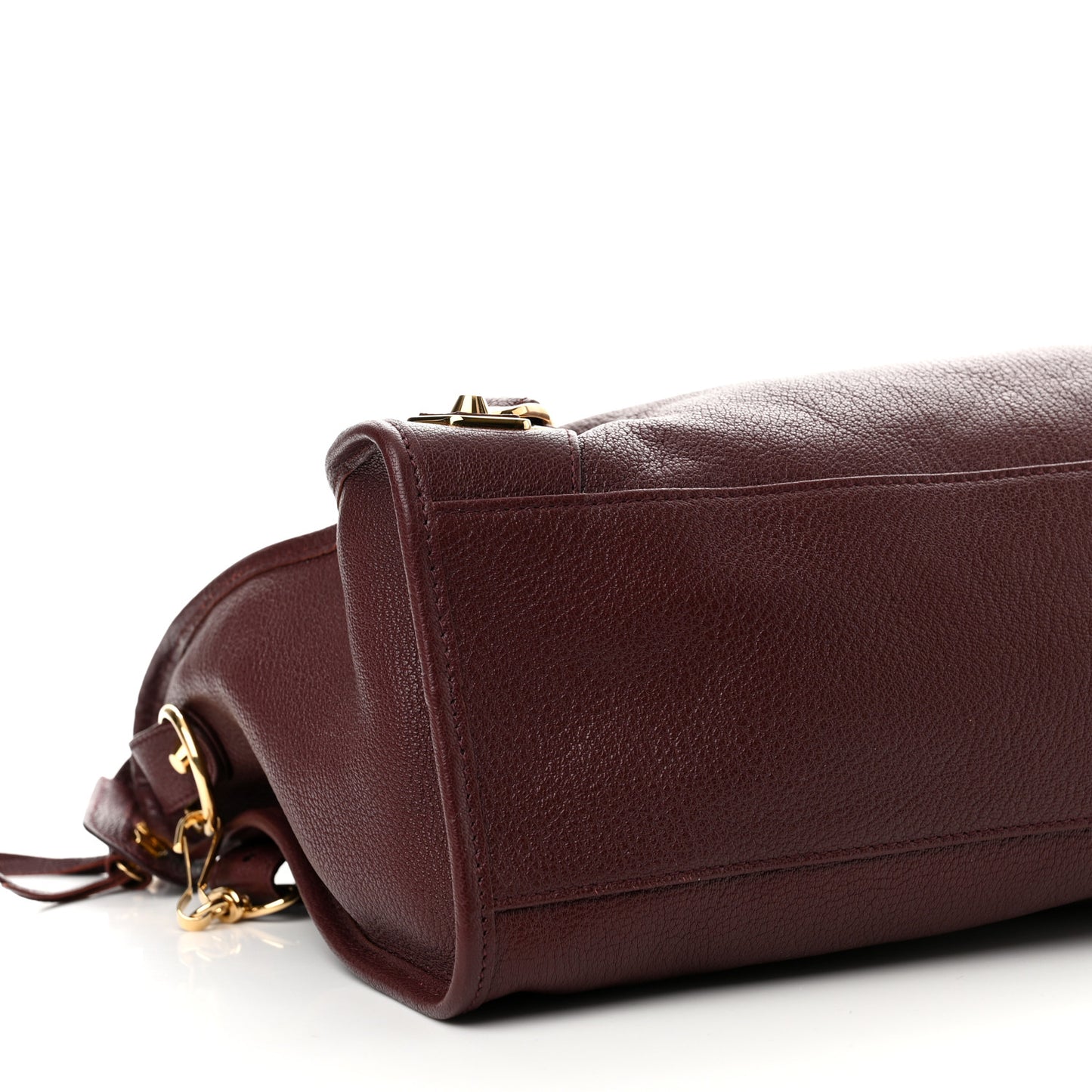 Chevre Gold Metallic Edge Hardware City Cassis