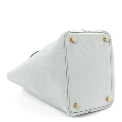 Hermes Taurillon Clemence Picotin Lock 18 PM Bleu Pale 4 of 12