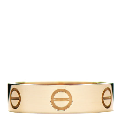 Cartier 18K Yellow Gold 5.5mm LOVE Ring 56 7.5 1 of 5