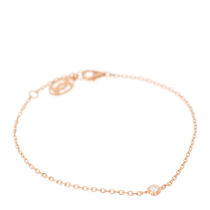 Cartier 18K Pink Gold Diamond SM D'Amour Bracelet 1 of 5