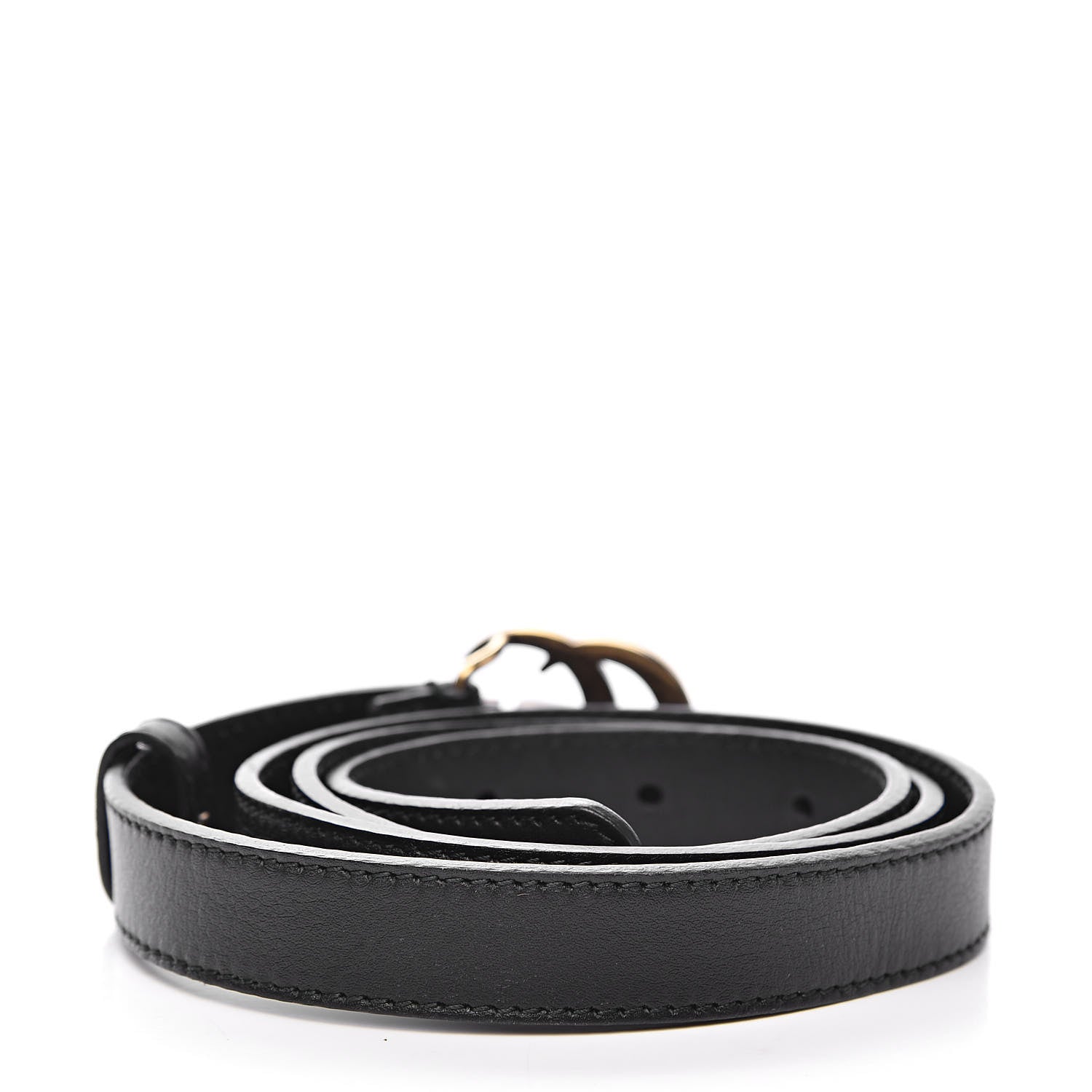 Gucci Calfskin Double G 20mm Belt 85 34 Black 3 of 6
