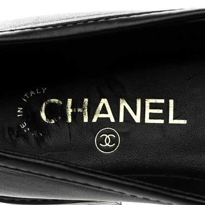 Chanel Lambskin Quilted CC Turnlock Loafers 39.5 Black 7 of 10