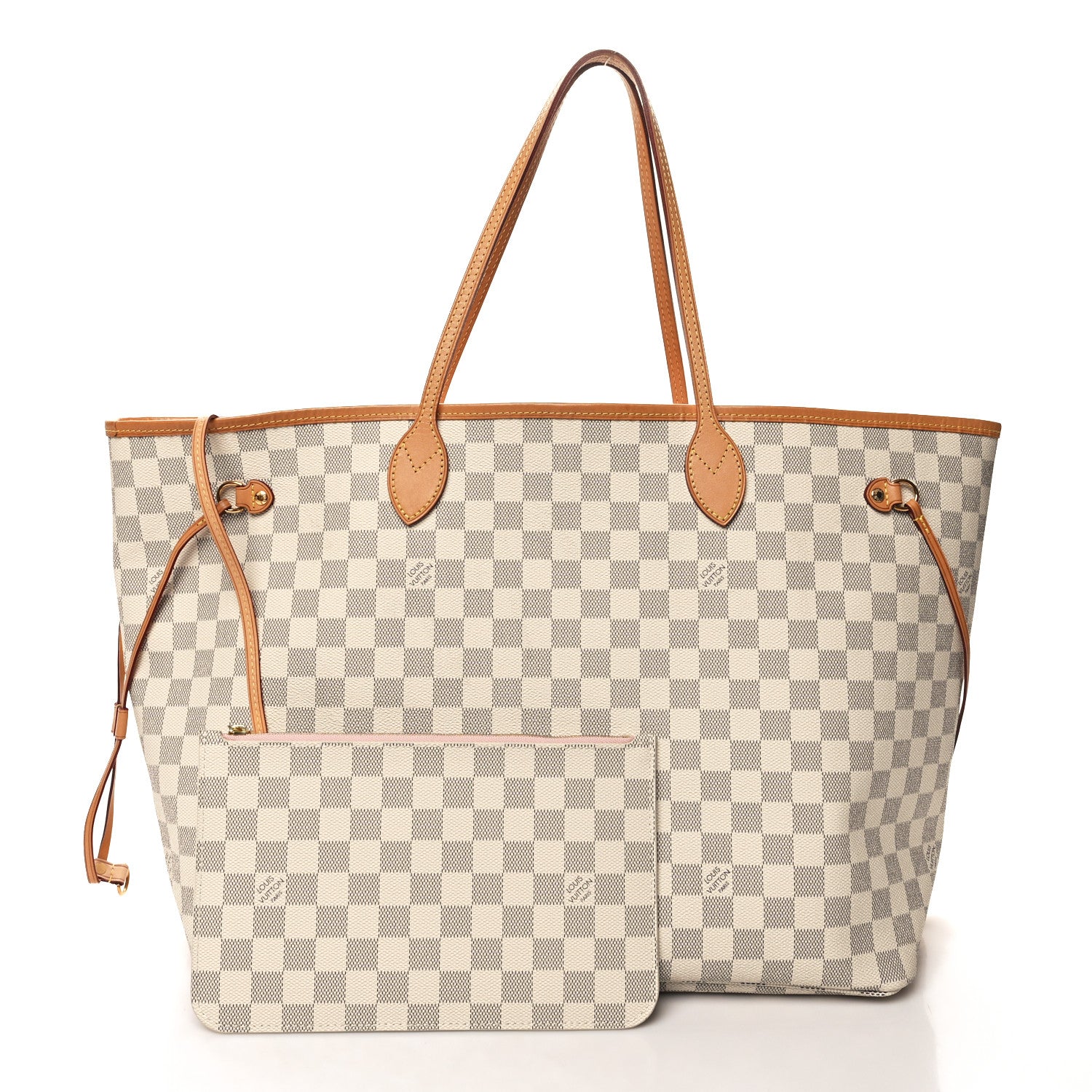 Louis Vuitton Damier Azur Neo Neverfull GM Rose Ballerine 3 of 11