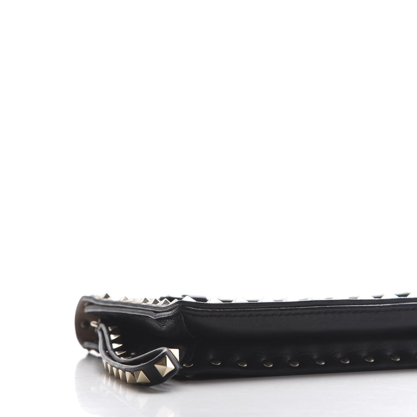 Nappa Rockstud Wristlet Clutch Black