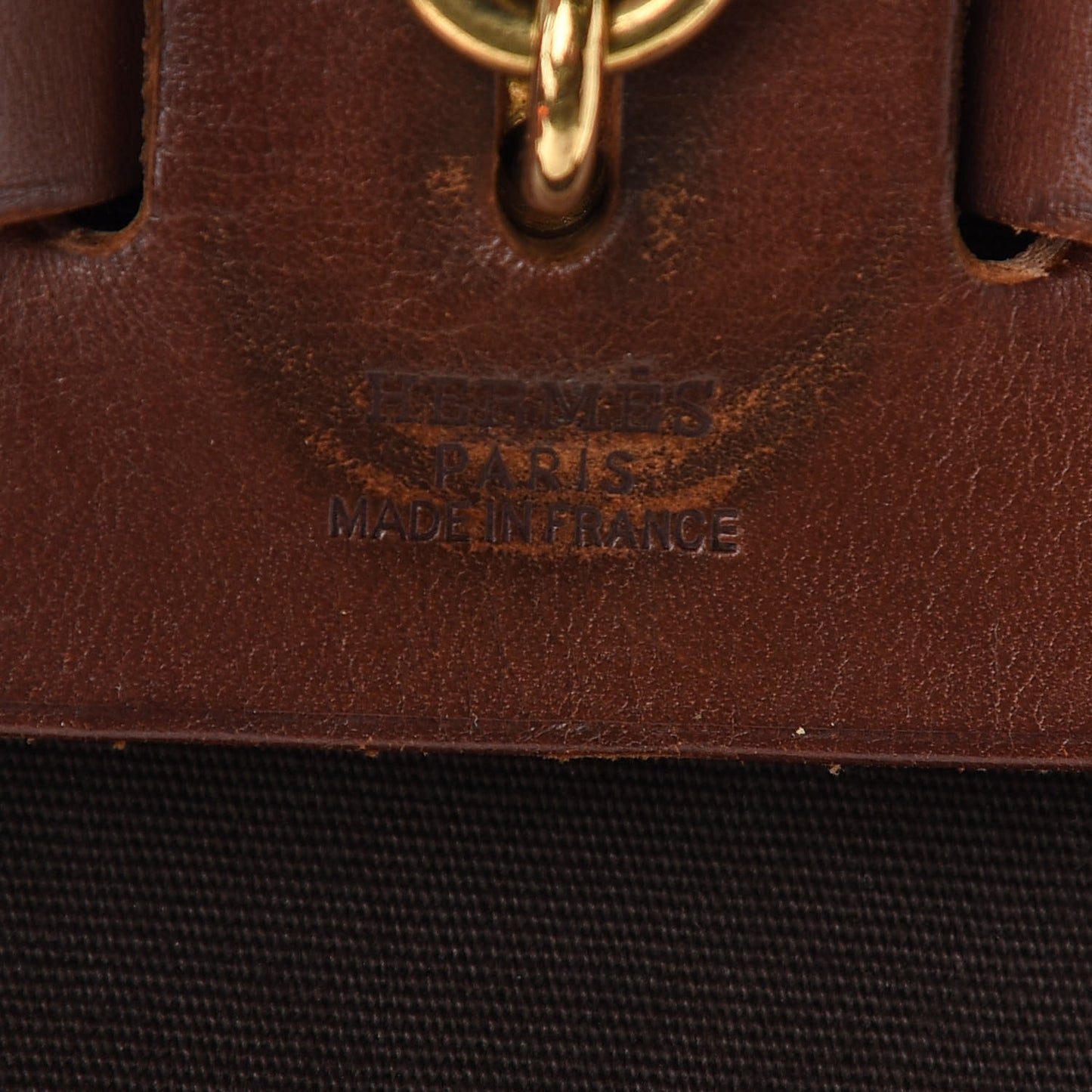Toile Vache Calfskin Herbag 30 PM Backpack Havane