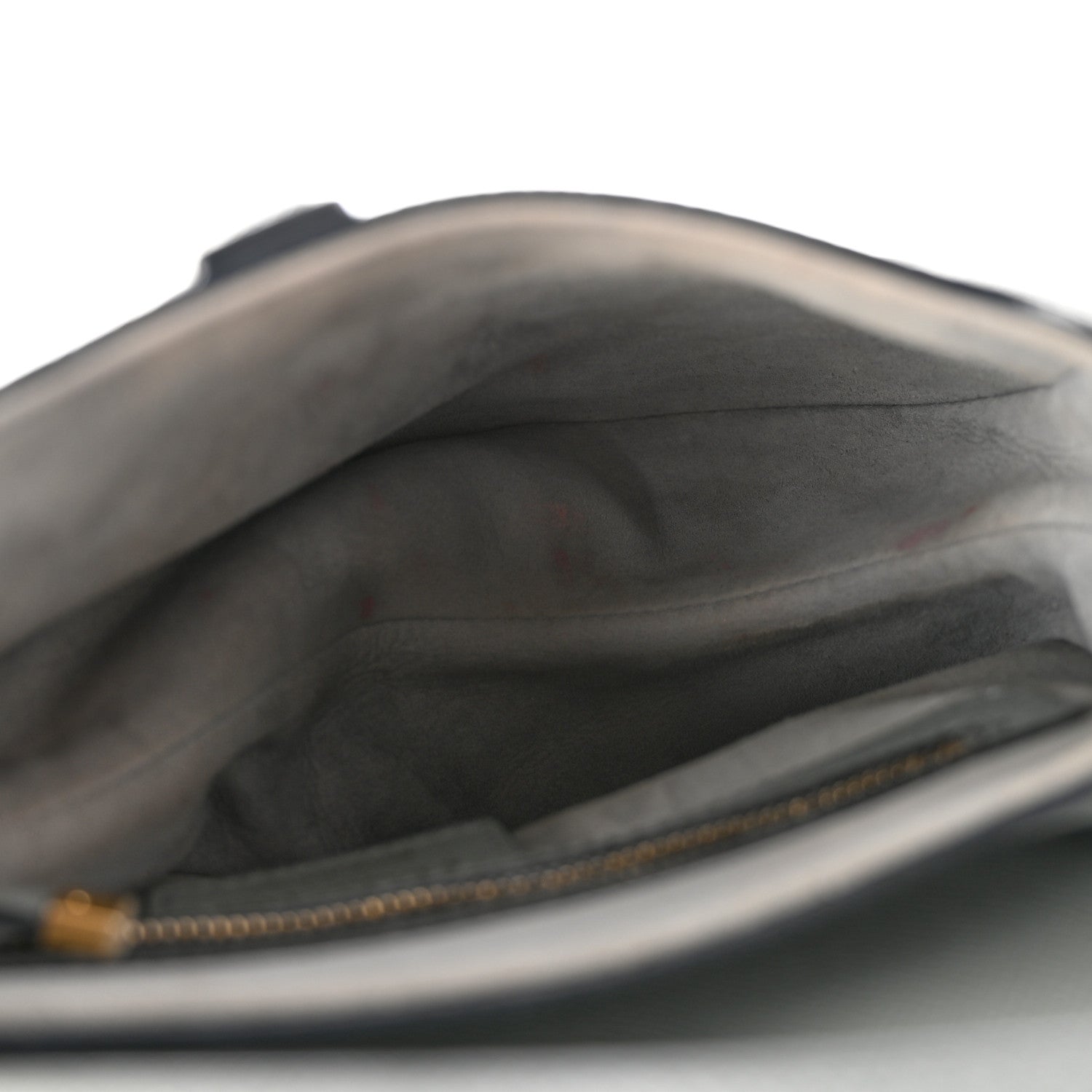 Christian Dior Grained Calfskin Saddle Bag Grey 5 of 12
