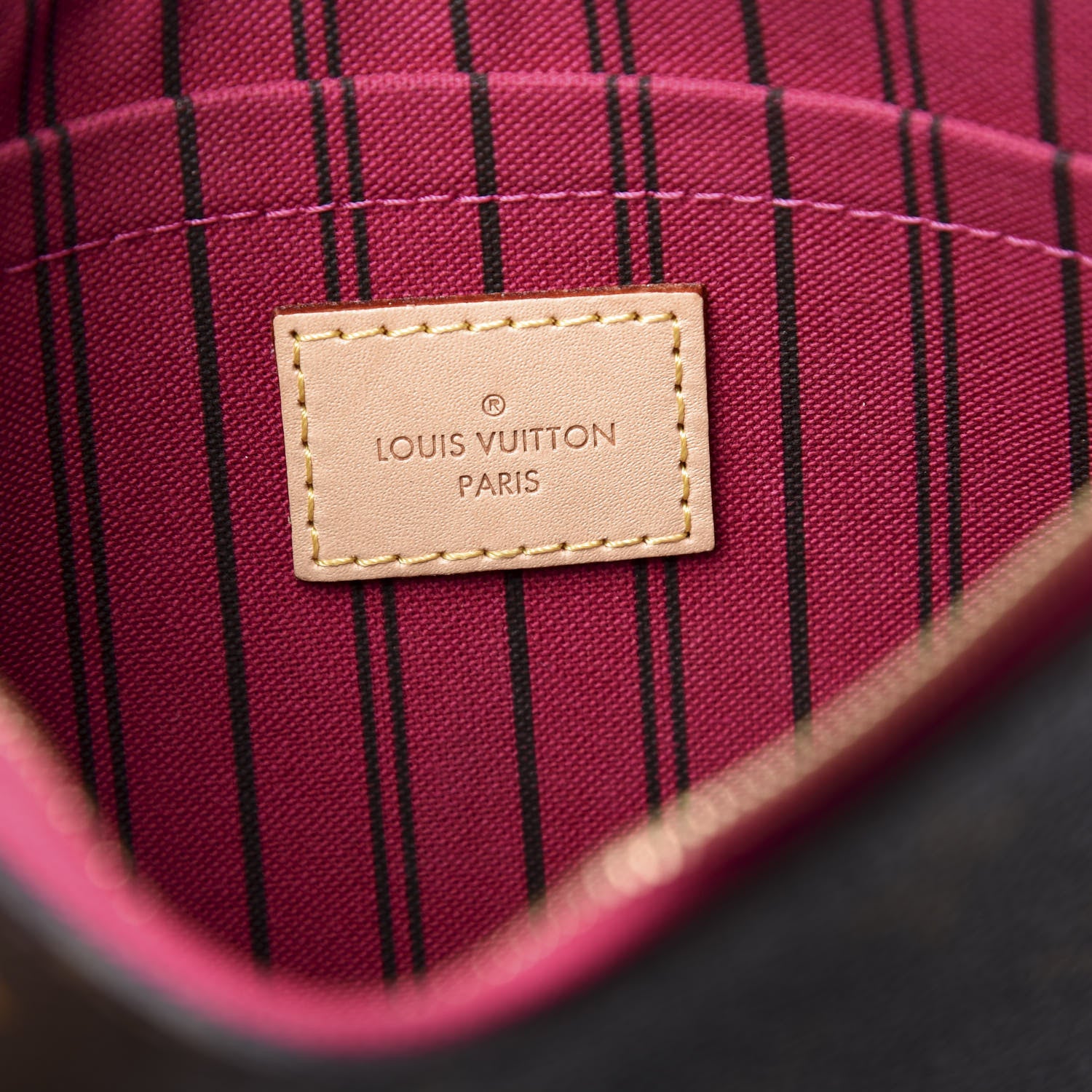 Louis Vuitton Monogram Neverfull MM GM Pochette Pivoine 7 of 9