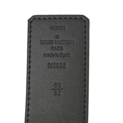 Louis Vuitton Calfskin Monogram 30mm LV Initiales Reversible Belt 80 32 Black 3 of 3