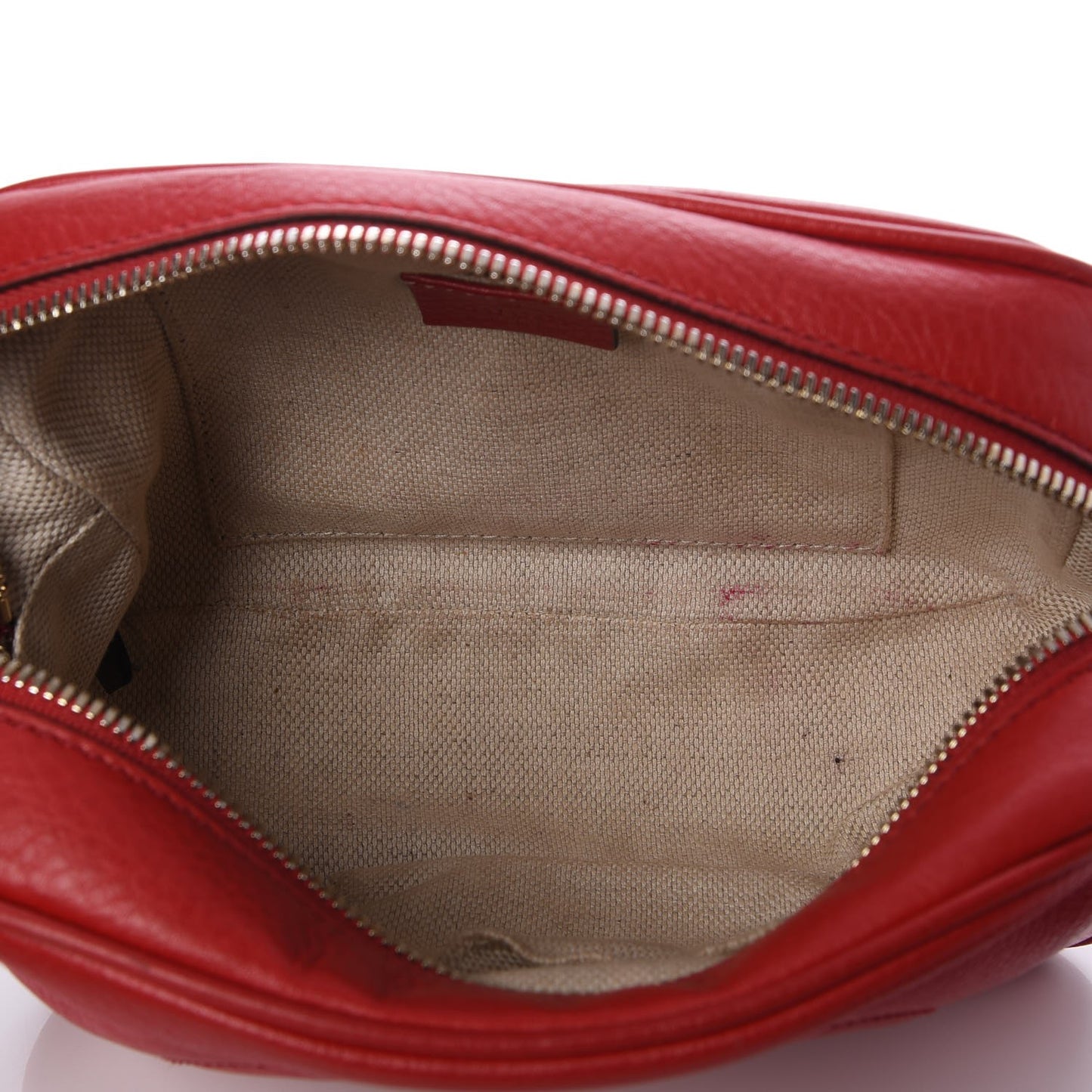 Pebbled Calfskin Small Soho Disco Bag Tabasco Red