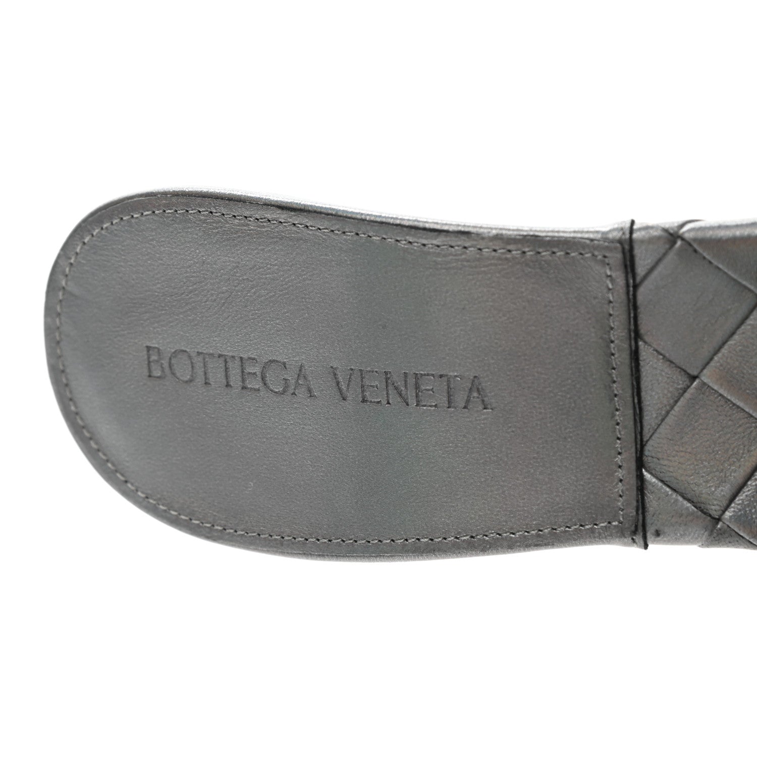 Bottega Veneta Laser Nappa Maxi Intrecciato Lido 90mm Mule Sandals 39 Oyster 7 of 11