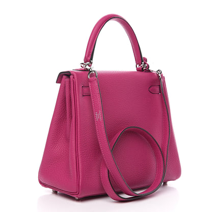 Hermes Togo Kelly Retourne 25 Rose Pourpre 2 of 8