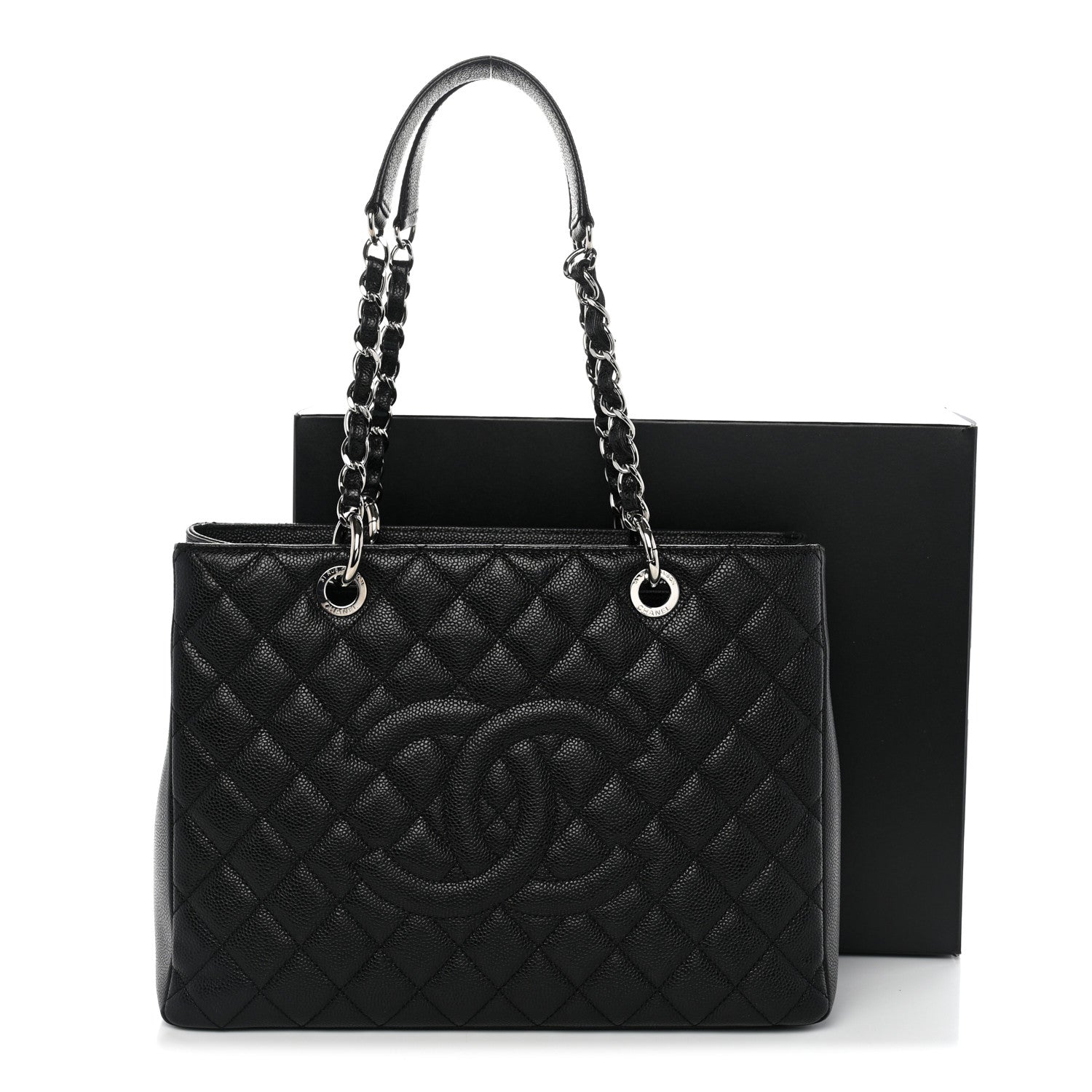 Chanel Caviar Quilted Grand Shopping Tote GST Black 11 of 11