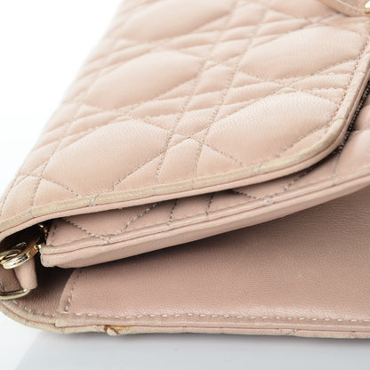 Christian Dior Lambskin Cannage Miss Dior Promenade Pouch Beige 19 of 22