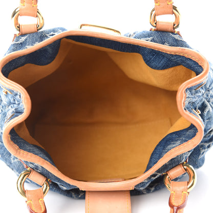 Louis Vuitton Monogram Denim Pleaty Blue 5 of 10