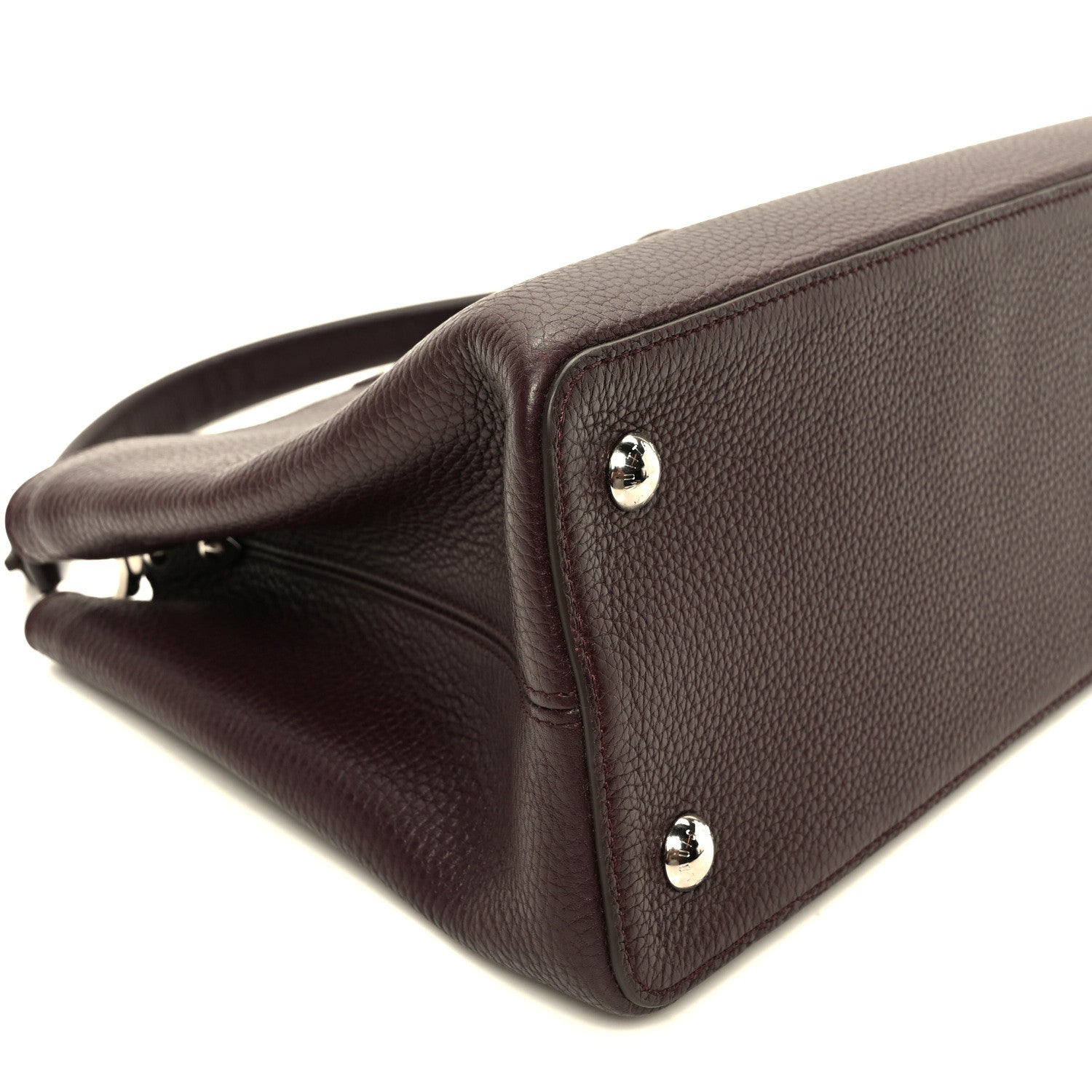 Louis Vuitton Taurillon Capucines MM  Quetsche 8 of 9