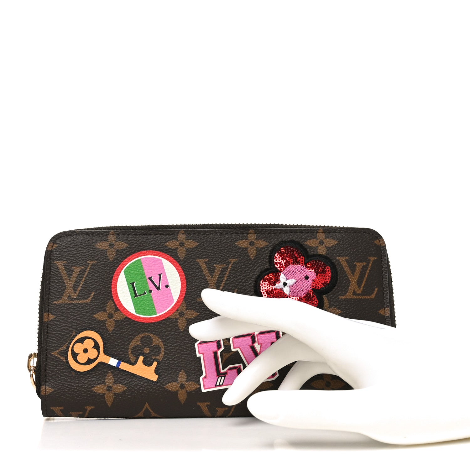 Louis Vuitton Monogram Travel Stickers Zippy Wallet 1802138
