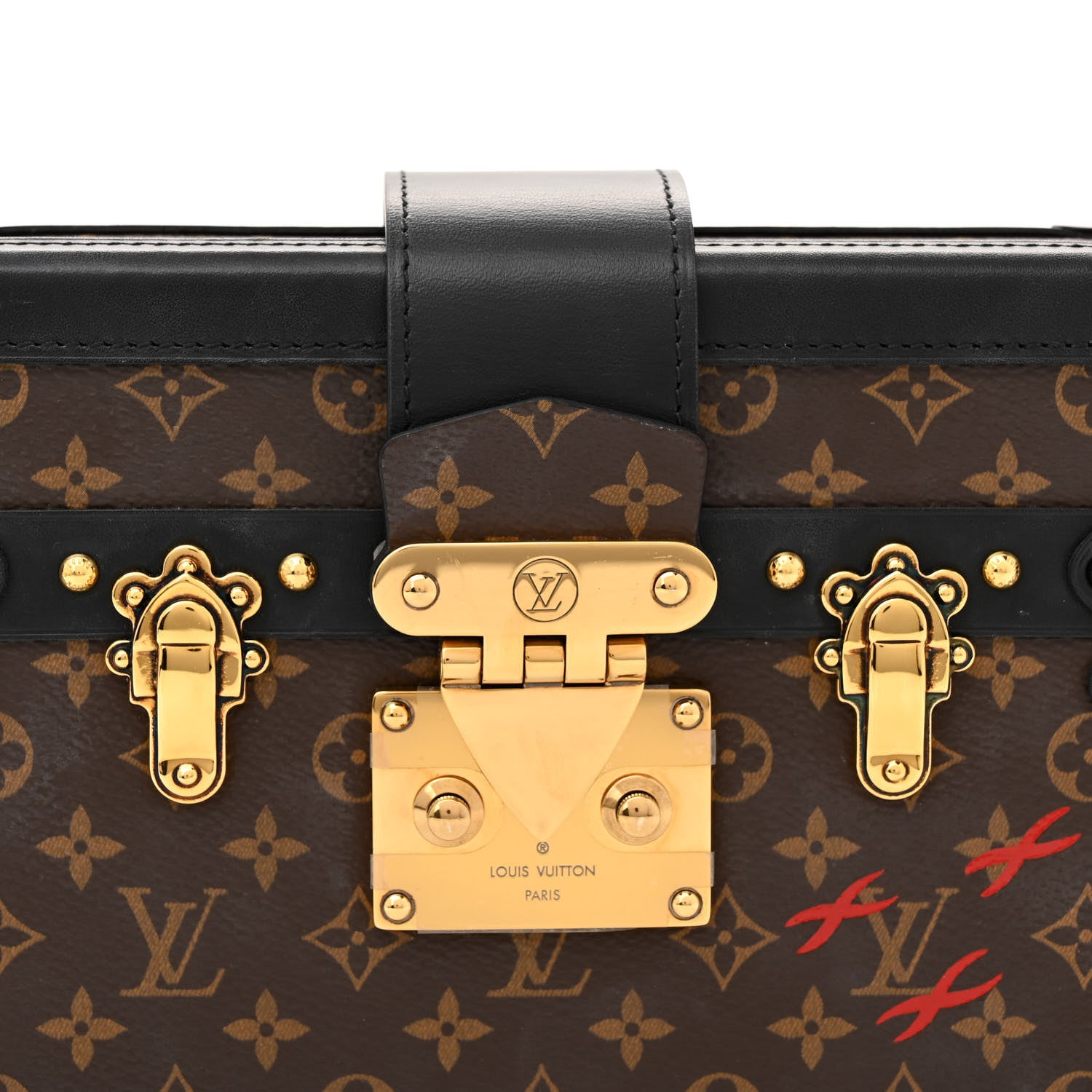 Louis Vuitton Monogram Petite Malle Black 7 of 10