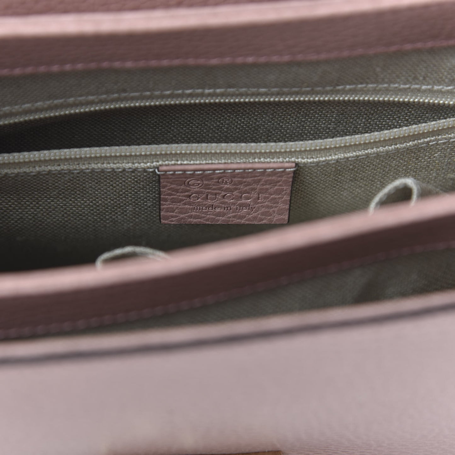 Dollar Calfskin Interlocking G Top Handle Shoulder Bag Soft Pink