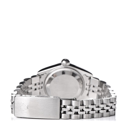 Rolex Stainless Steel 18K White Gold Diamond 26mm Oyster Perpetual Datejust Watch Silver Jubilee 69174 4 of 6