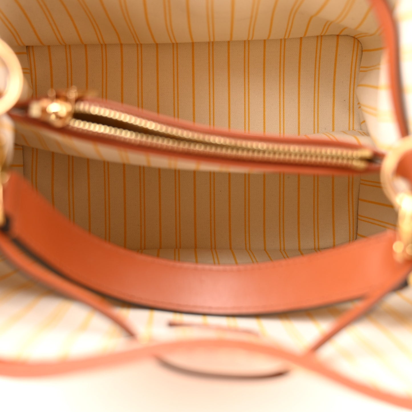 Raffia Calfskin Monogram Neonoe MM Tan