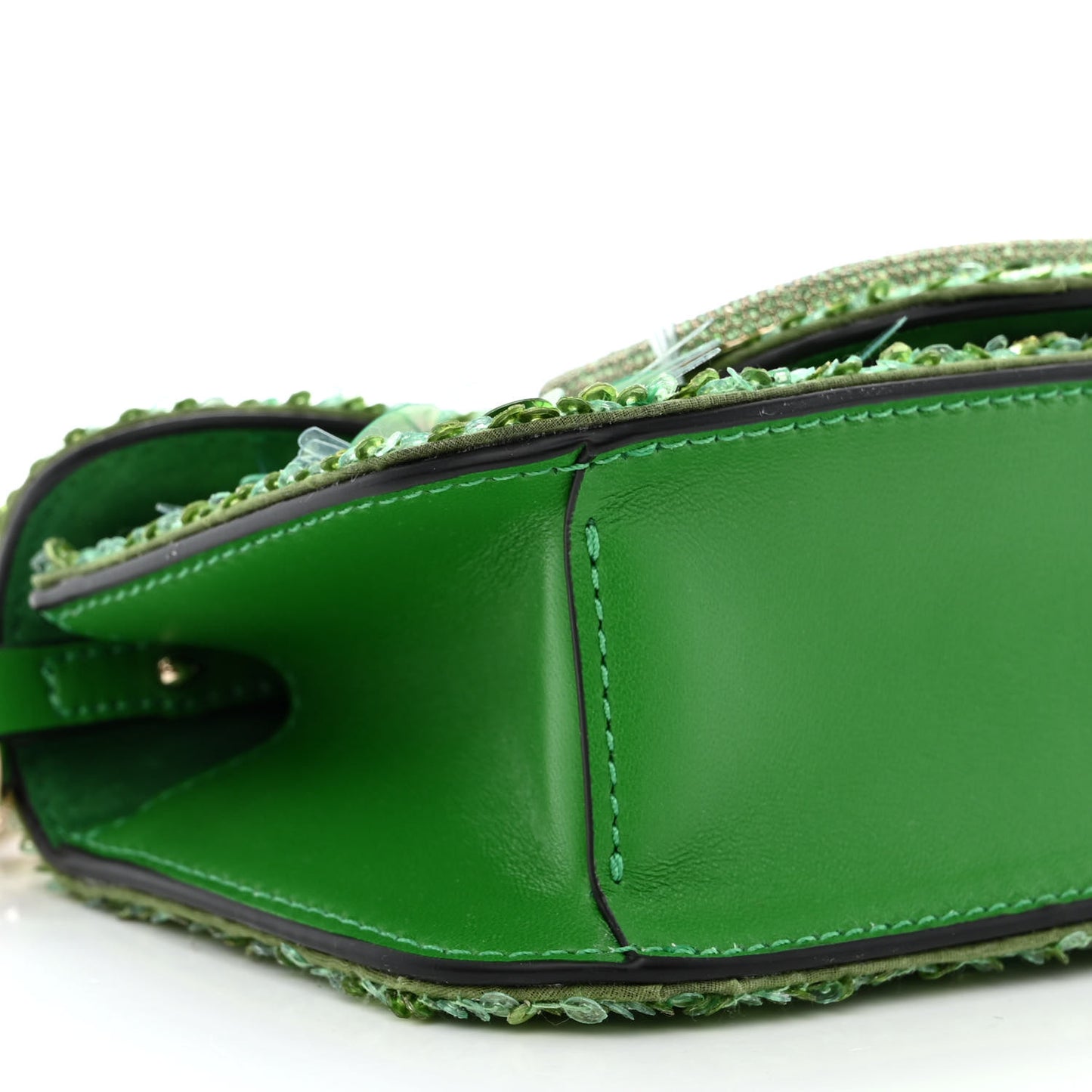 Sequin Crystal Vlogo Embroidered Small Loco Shoulder Bag Multicolor