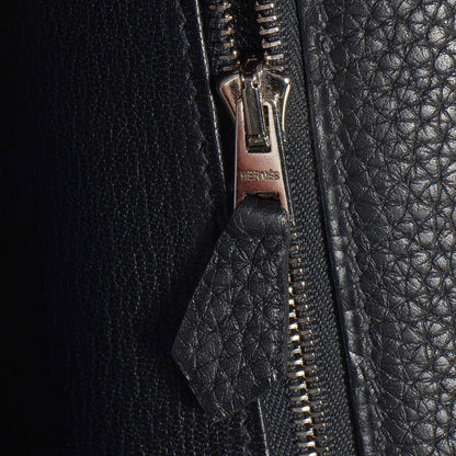Hermes Taurillon Clemence Shoulder Kelly 40 Black 26 of 26