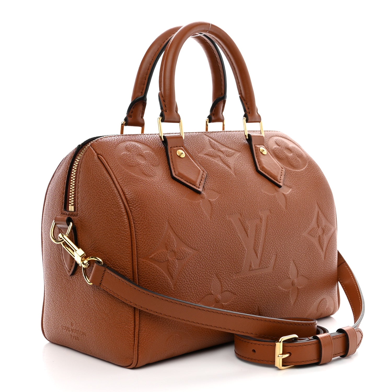Louis Vuitton Empreinte Monogram Giant Speedy Bandouliere 25 Cognac 3 of 9
