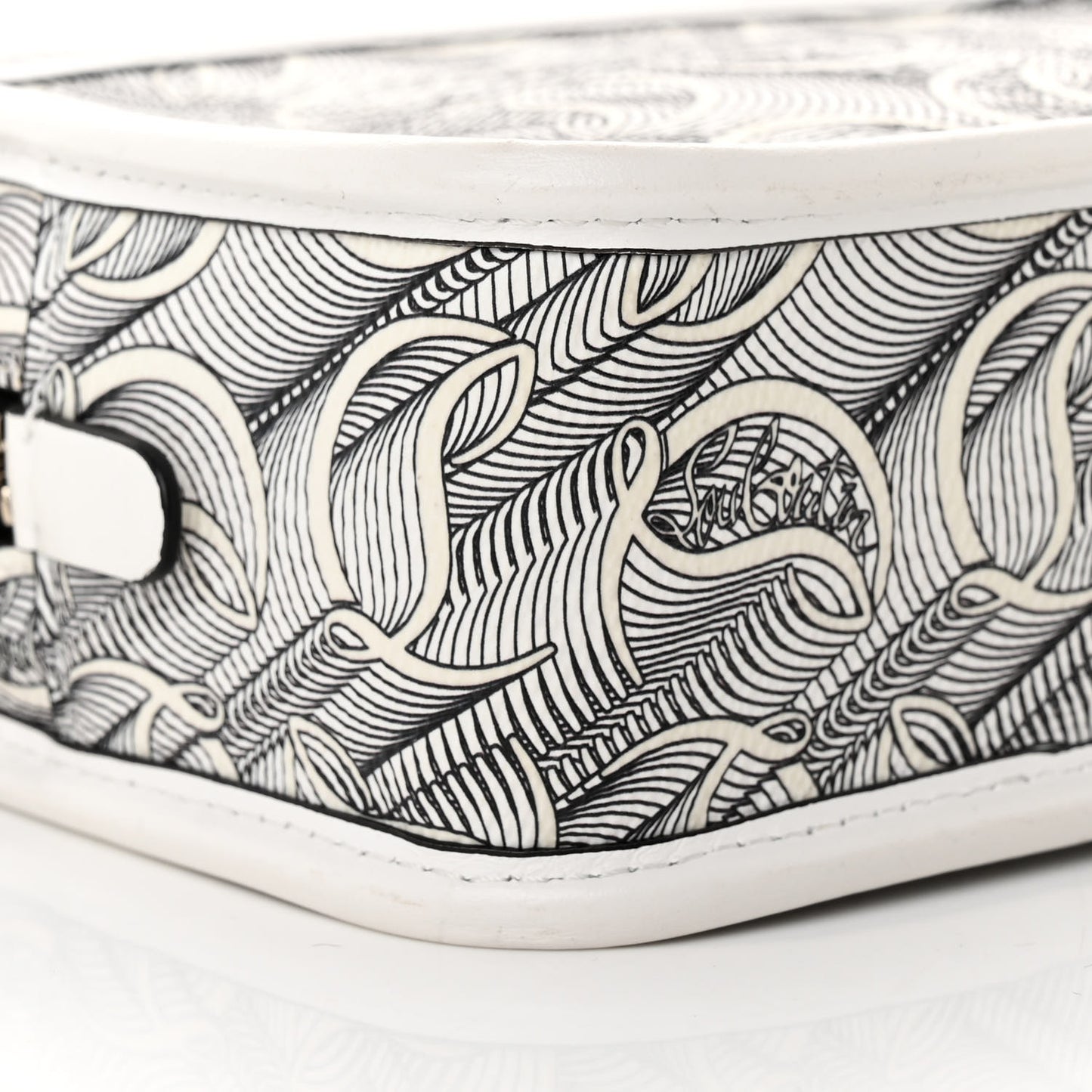 Calfskin Small Loubinth Radioloubi White Black