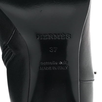 Hermes Calfskin Saint Germain Ankle Boots 37 Black 6 of 8