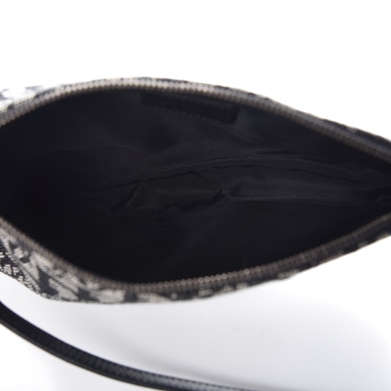 Christian Dior Monogram Mini Saddle Pochette Black 5 of 8