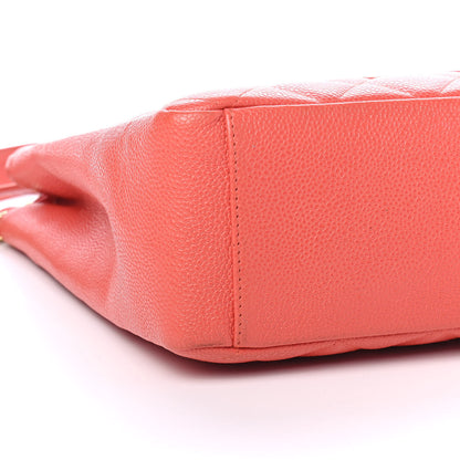 Chanel Caviar Quilted Petit Shopping Tote PST Pink 8 of 10
