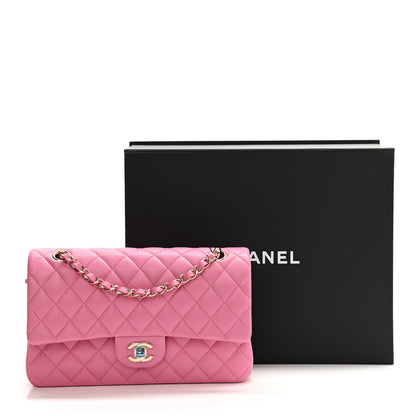 Chanel Caviar Quilted Medium Double Flap Pink 11 of 11