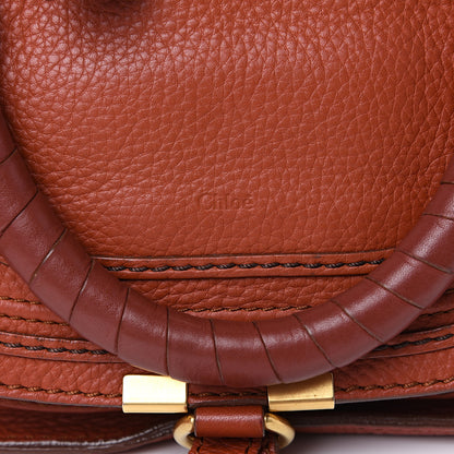 Chloe Calfskin Baby Marcie Satchel Whiskey 9 of 11