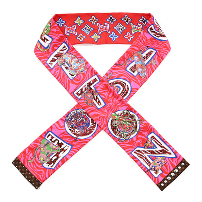 Louis Vuitton Silk Monogram ABC Bandeau Rose Pop 1 of 3