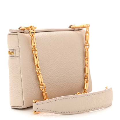Loro Piana Grained Calfskin Extra Pocket Mini Pouch Creamed Honey 3 of 9