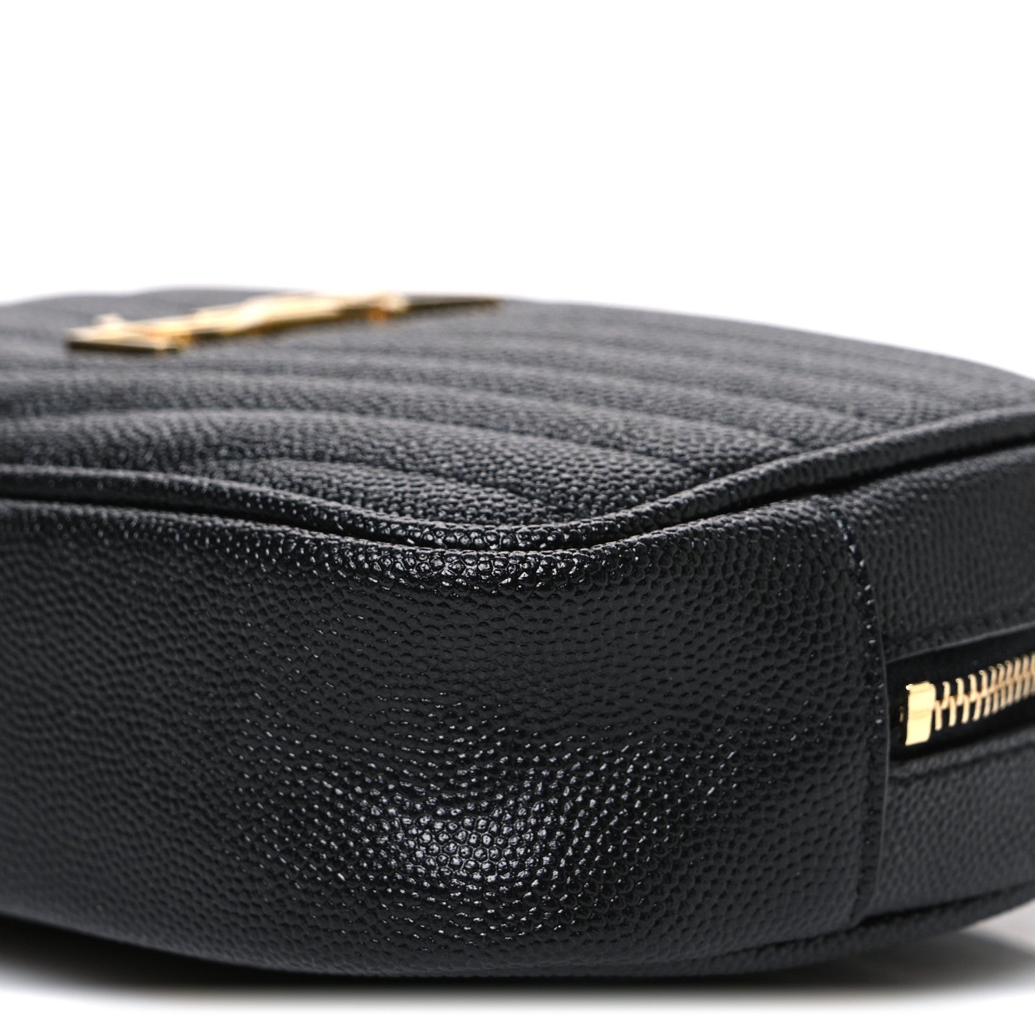 Saint Laurent Grain De Poudre Matelasse Monogram Mini Lou Camera Bag Black 10 of 10