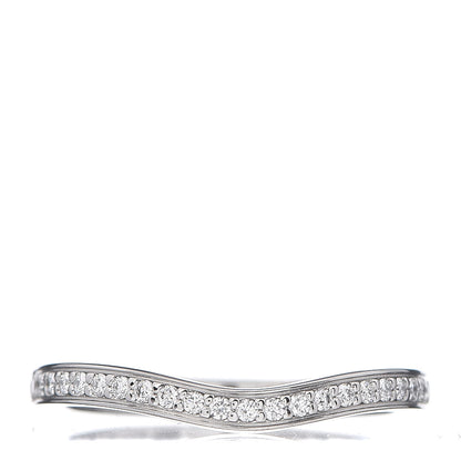 Cartier Platinum Diamond Ballerine Wedding Band Ring 48 4.5 1 of 6