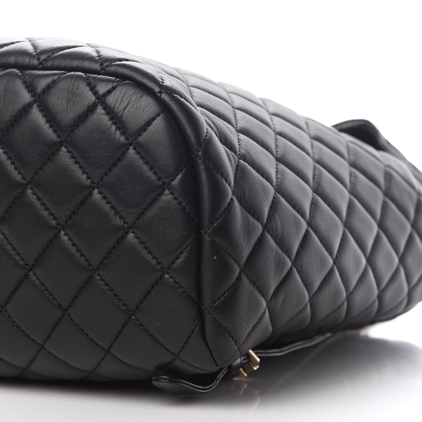 Lambskin Quilted Large Urban Spirit Backpack Black