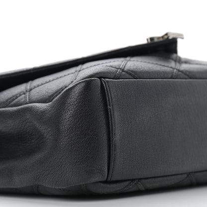 Saint Laurent Calfskin Diamond Quilted Monogram Large College Bag Black 9 of 14
